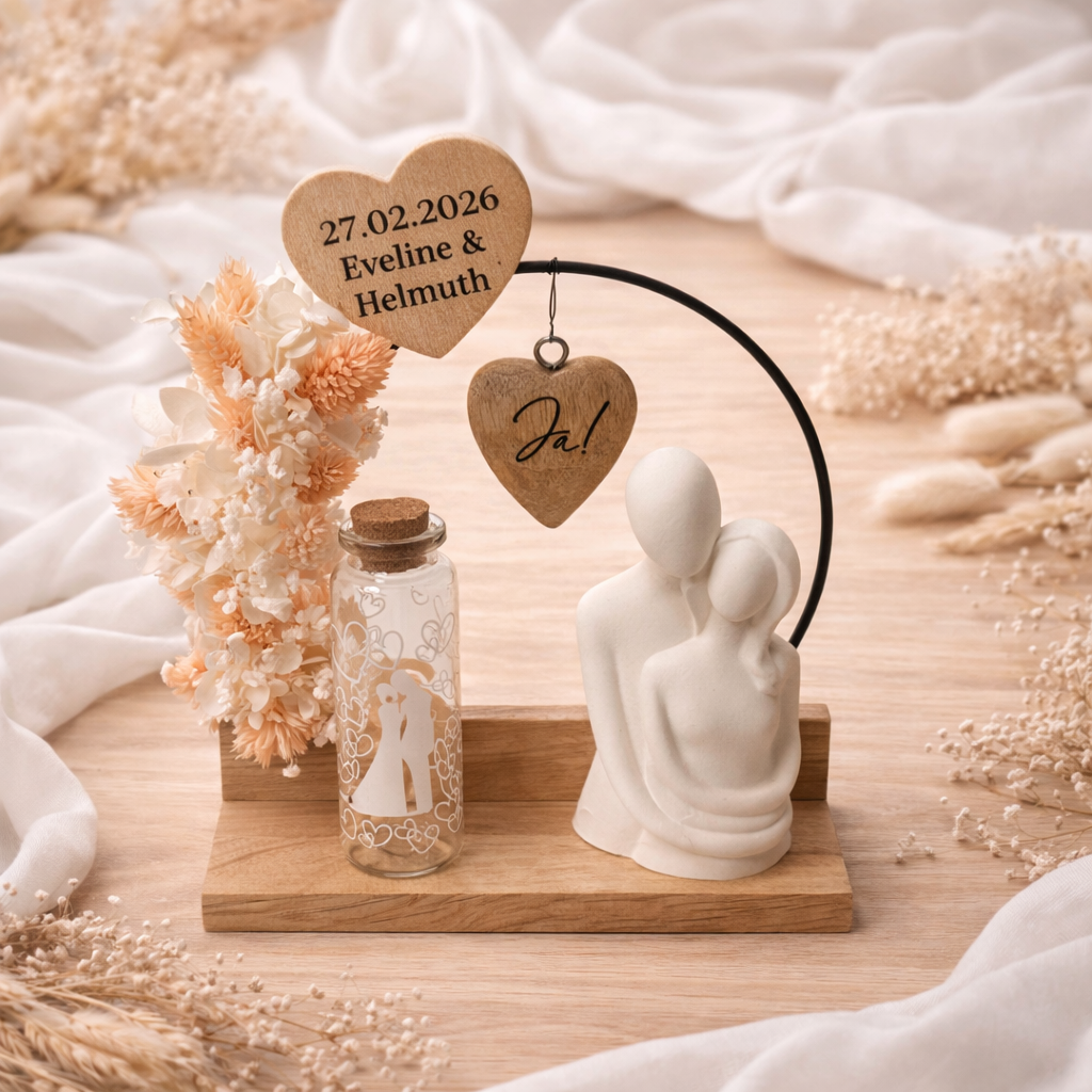 Hochzeitsgeschenk „Ringwerk Paar“