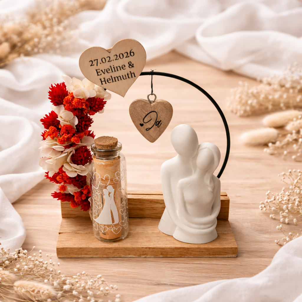 Hochzeitsgeschenk „Ringwerk Paar“