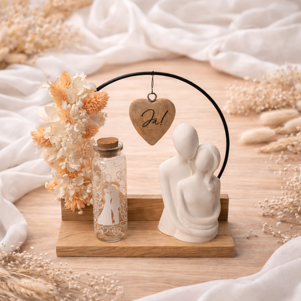 Hochzeitsgeschenk „Ringwerk Paar“