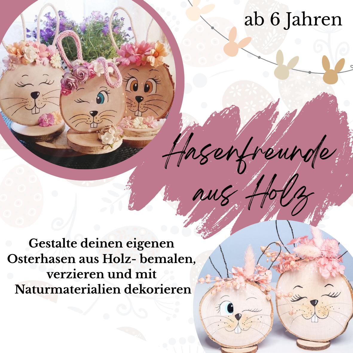 KURS: Hasenfreunde aus Holz