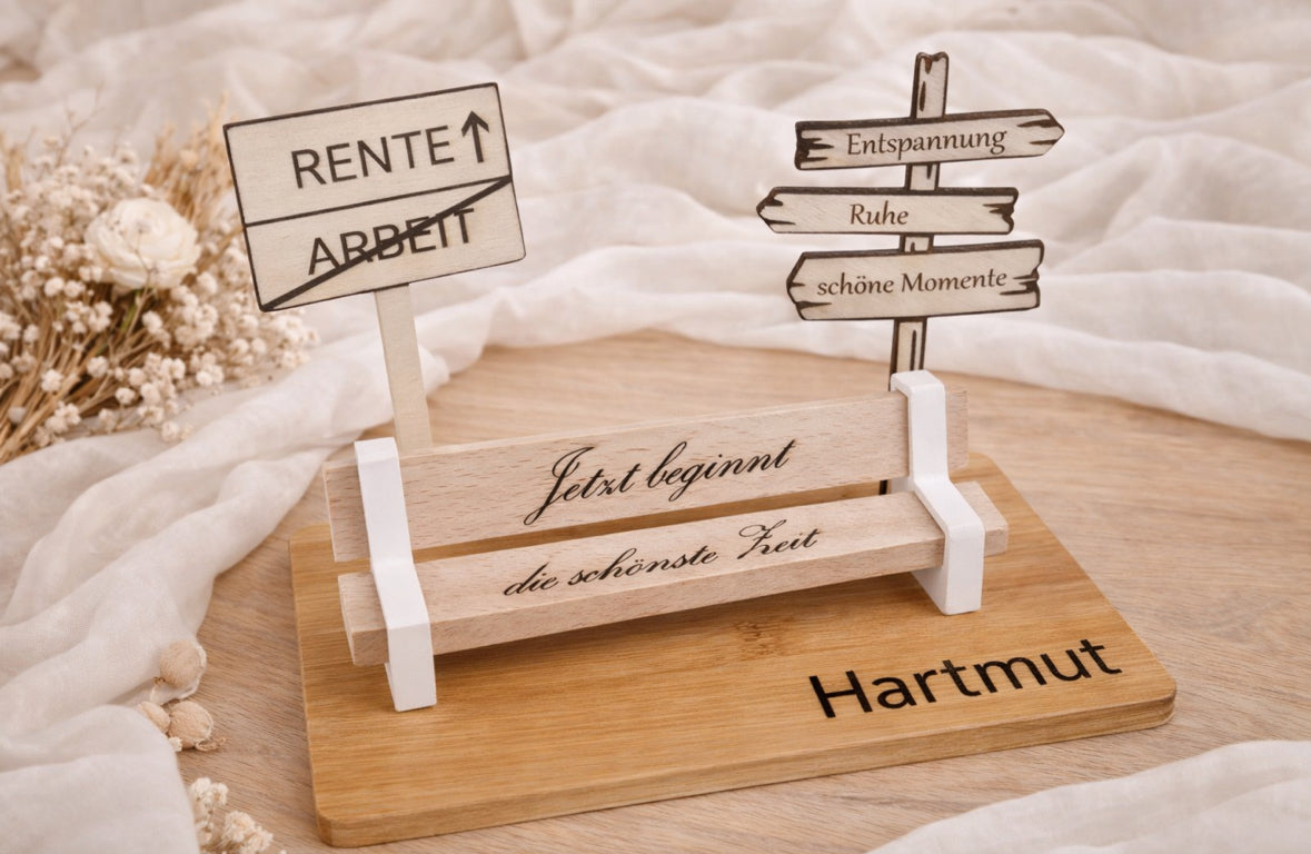 Rentengeschenk aus Holz