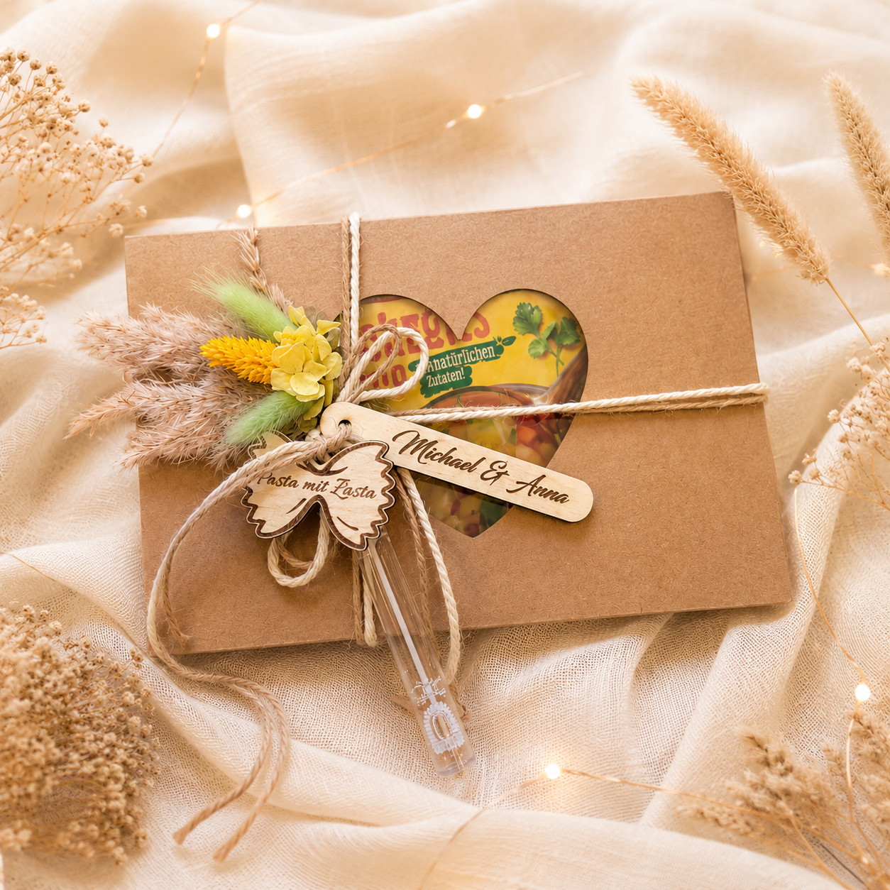 Personalisiertes Hochzeitsgeschenk „Pasta mit Zasta“