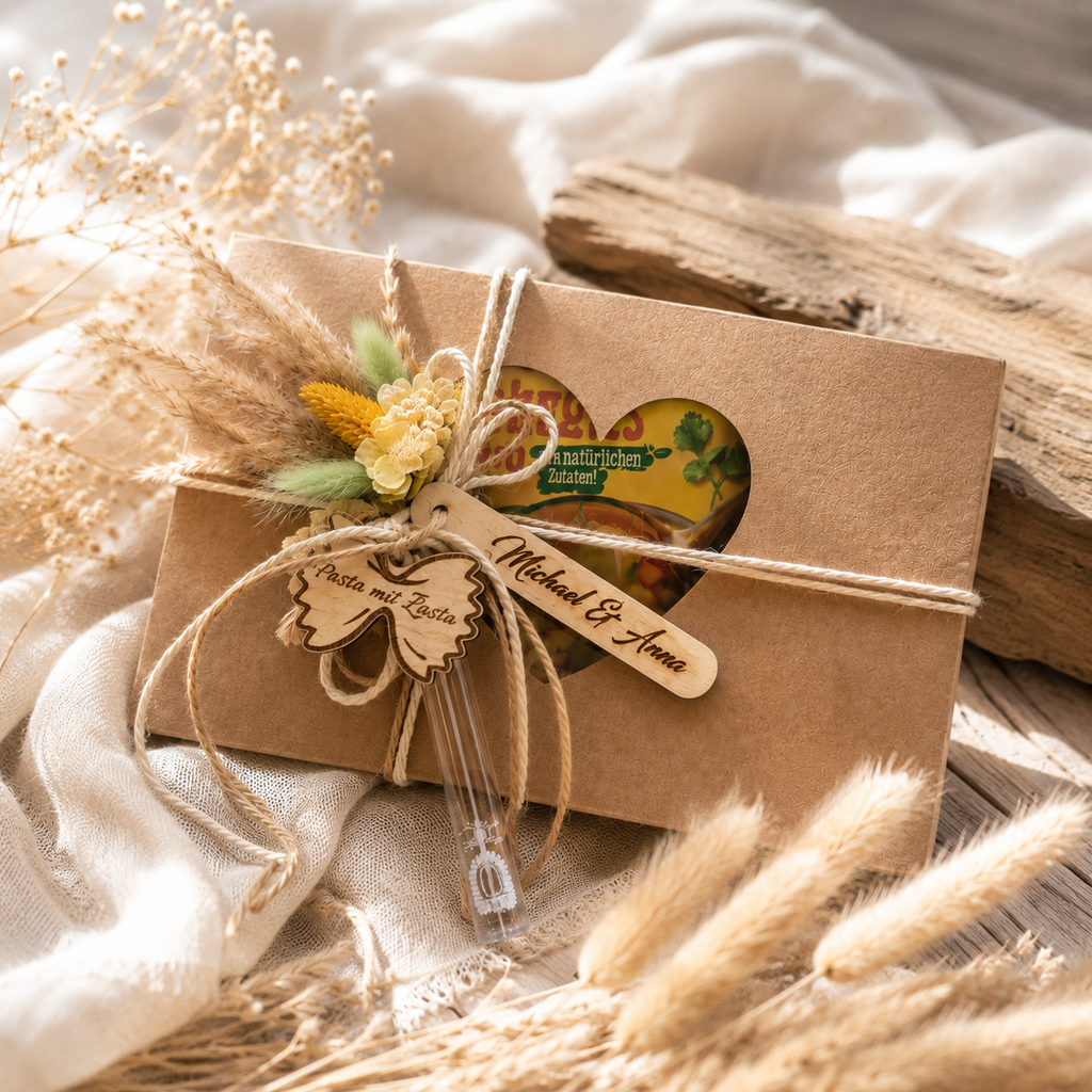 Personalisiertes Hochzeitsgeschenk „Pasta mit Zasta“