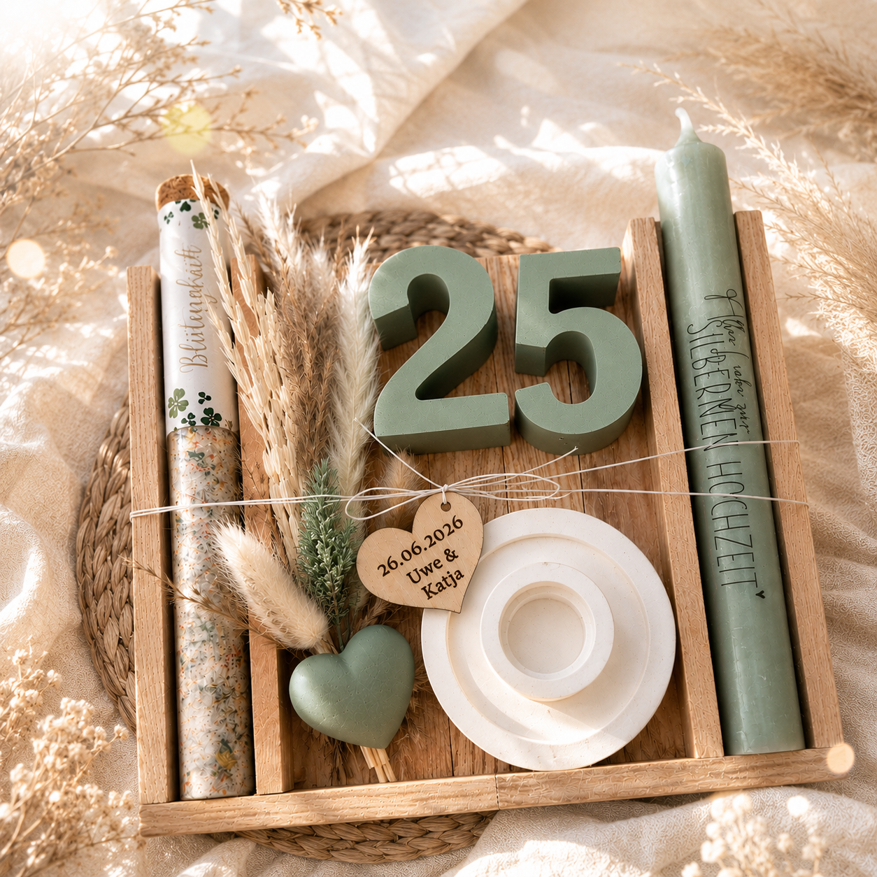 Geldgeschenk Set zum 25. Hochzeitstag