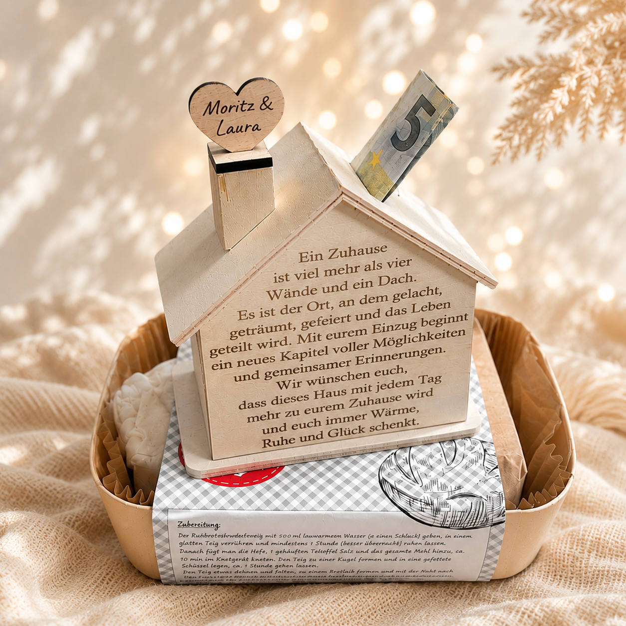 Personalisiertes Einzugsgeschenk, Geschenk zum neuen Zuhause