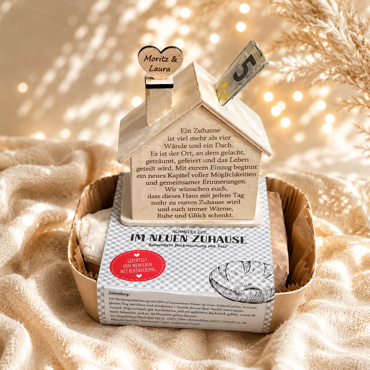 Personalisiertes Einzugsgeschenk, Geschenk zum neuen Zuhause