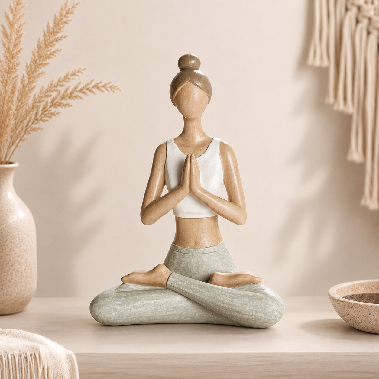 Yoga-Figur „Hannah“, Dekofigur Boho