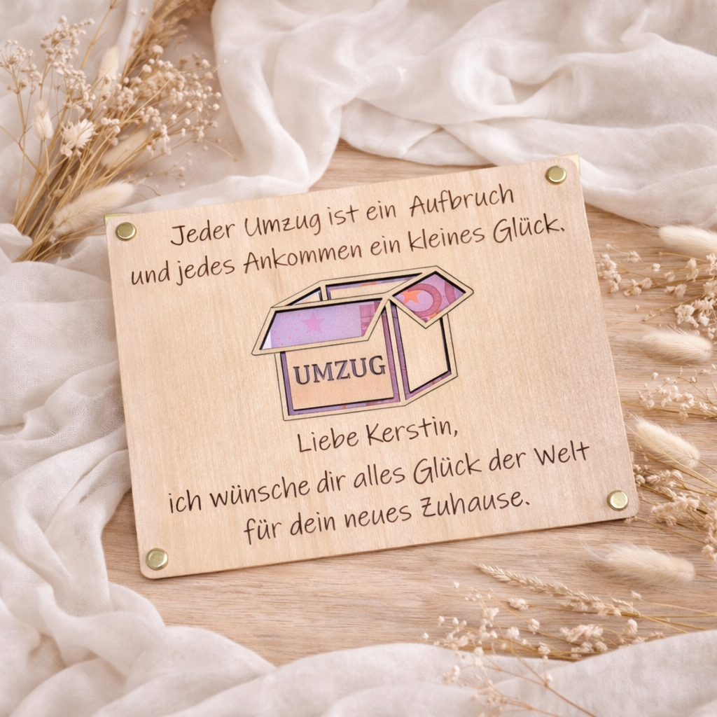 Geldgeschenk „Umzug“