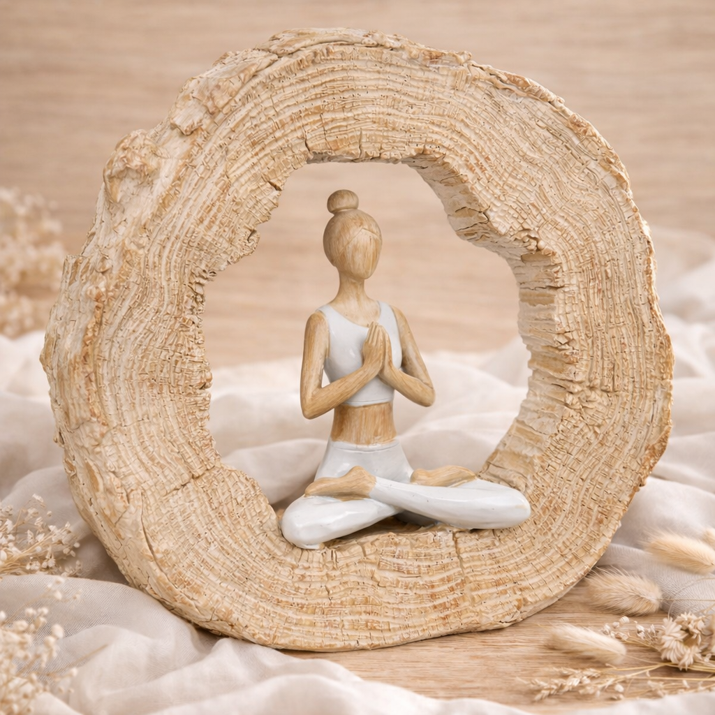 Deko Skulptur „Namasté“, Yoga-Figur