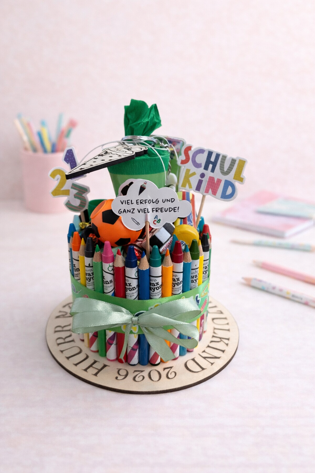 Geschenk Einschulung „Stiftetorte“