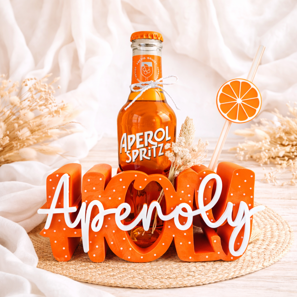 Aperol Spritz Geschenkset mit Deko – Ideales Cocktail Geschenk