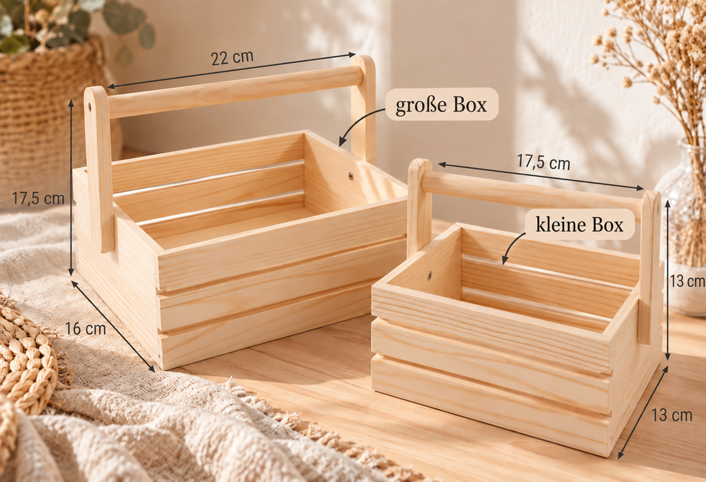 Weihnachtskiste aus Holz mit Wunschgravur
