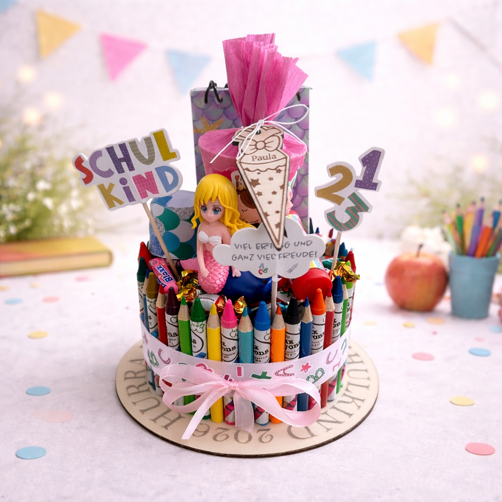 Geschenk Einschulung „Stiftetorte“