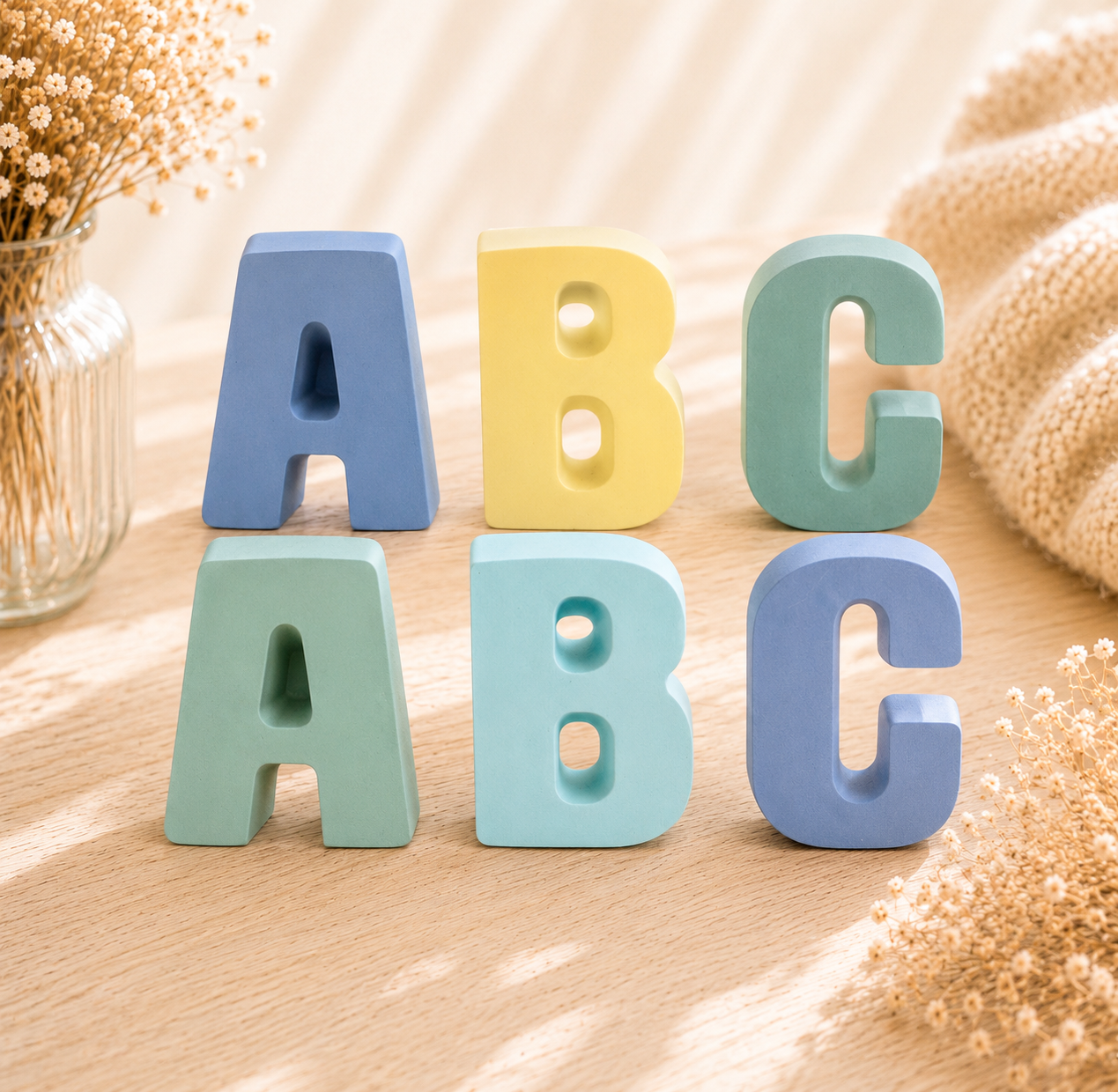 Personalisierte Einschulungsdeko „ABC“ mit Zuckertüte
