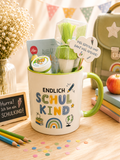 Einschulungsgeschenk Tasse „Endlich Schulkind“
