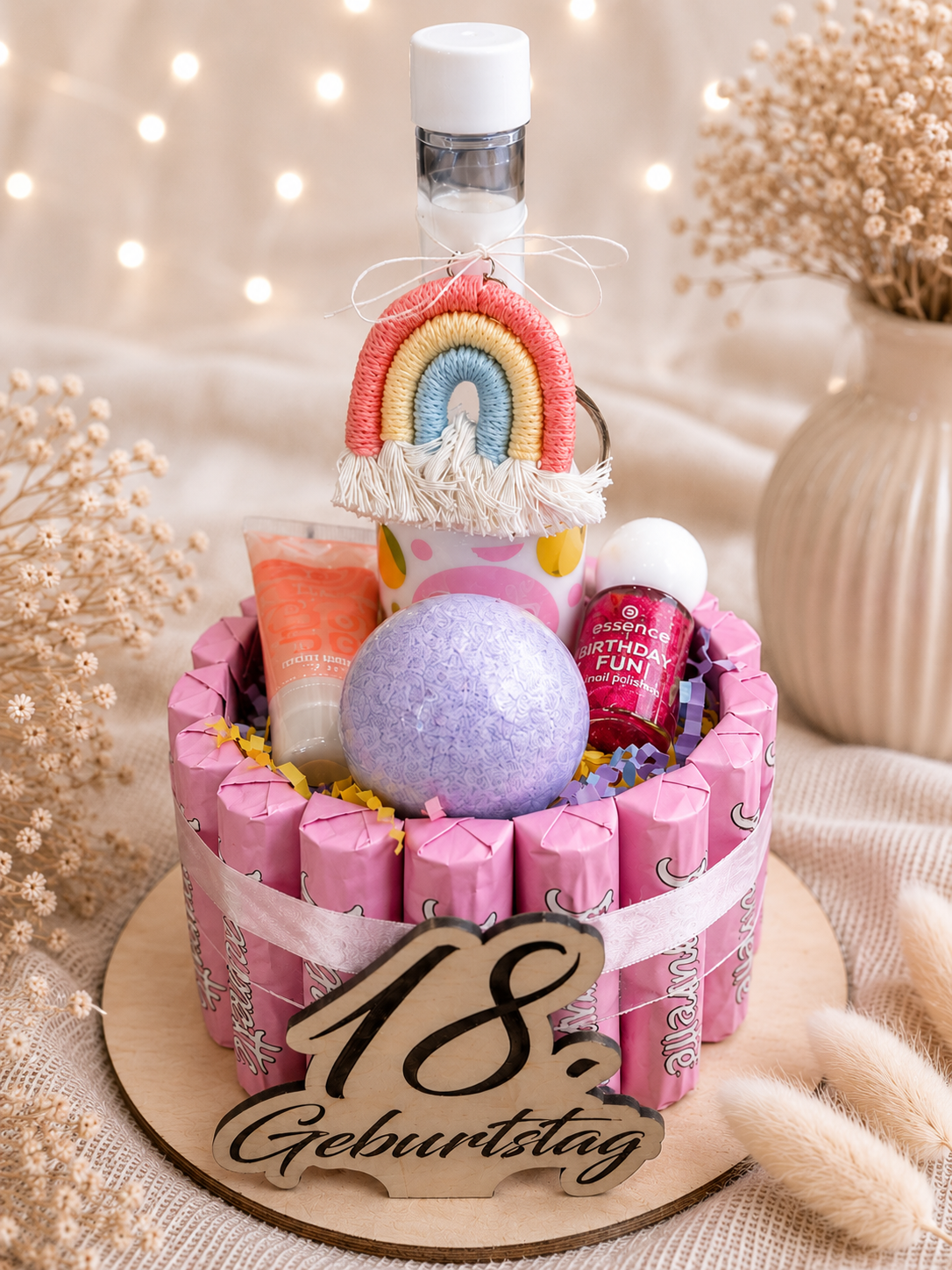 Geschenktorte zum 18. Geburtstag, Wellness Geschenk für Mädchen