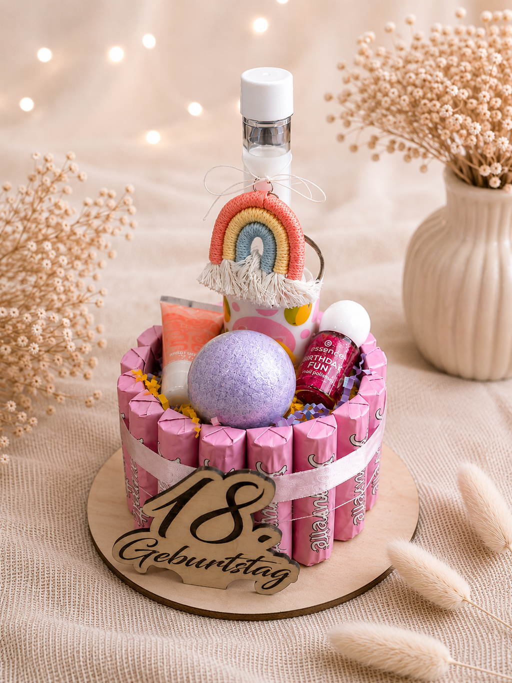 Geschenktorte zum 18. Geburtstag, Wellness Geschenk für Mädchen