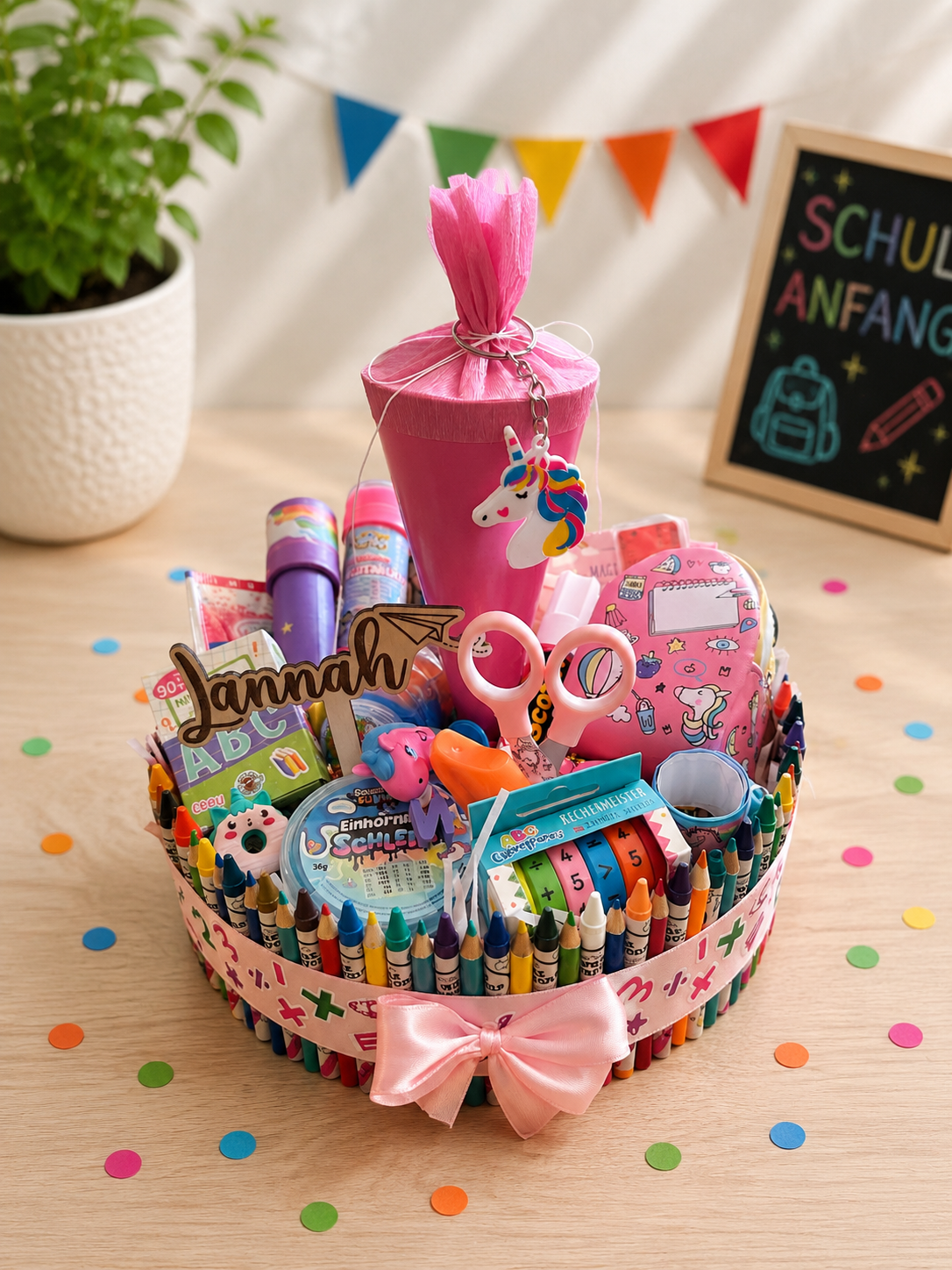 Einschulungsgeschenk, Kreativset mit Stiften & Zubehör