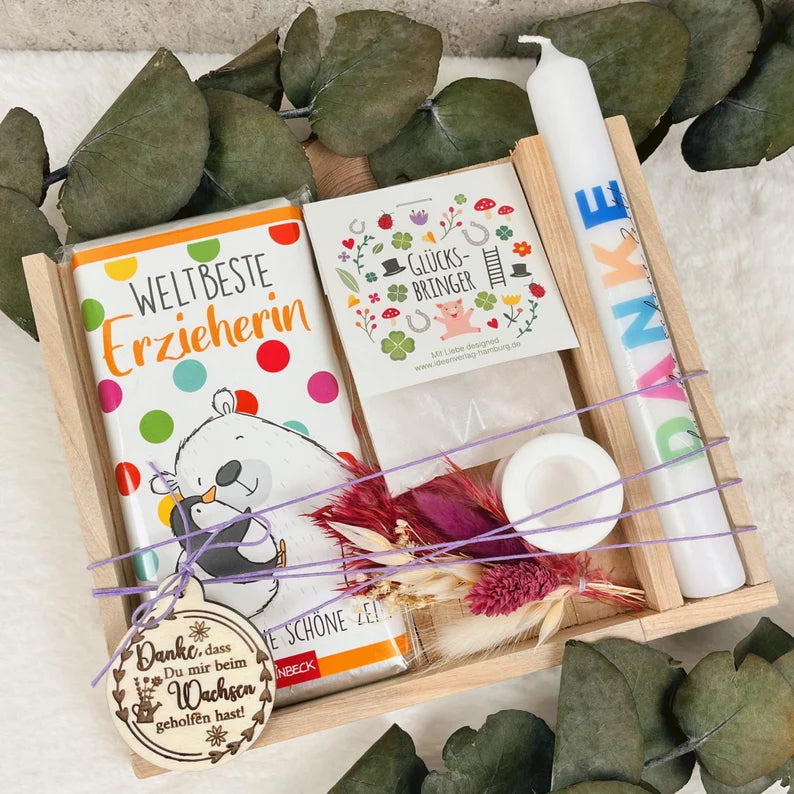 Geschenkset für "Erzieher, Abschied Kita"