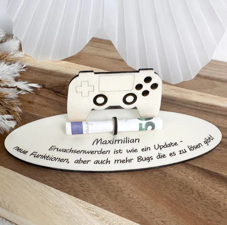 Personalisierte Geldgeschenk "Controller"