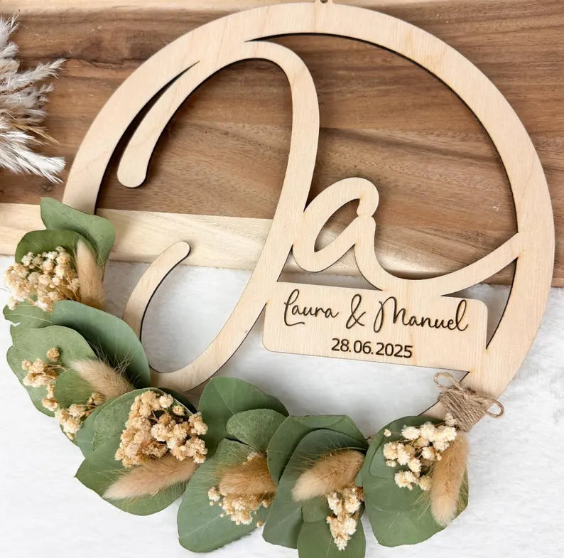 Personalisiertes Hochzeitsschild “Ja”